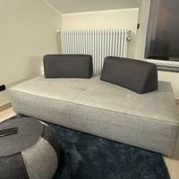 Divano moderno 3 posti con schienale reversibile