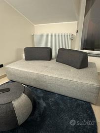 Divano moderno 3 posti con schienale reversibile