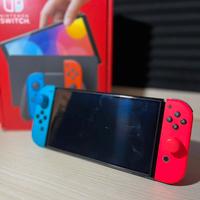 Nintendo switch oled + cover + custodia + pellicol