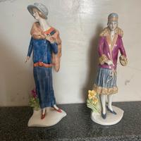 statuina in ceramica in stile Art Déco