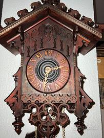 Orologio cucù gotico 1800 Foresta nera Germany
