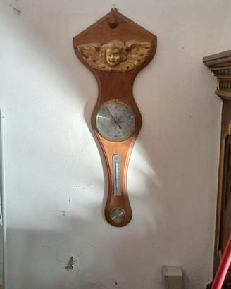 porta barometro in legno