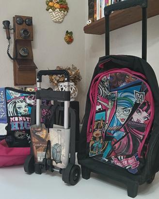 Zaini per bambina con carrelli 