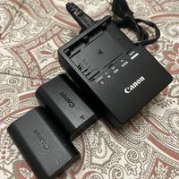 Carica batterie e 2 batterie Canon