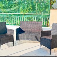 Salottino da esterno per giardino e terrazzo