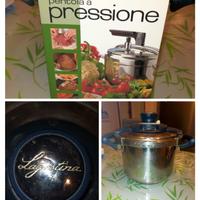 pentola a pressione 6 litri Lagostina più libro in