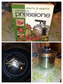 pentola a pressione 6 litri Lagostina più libro in