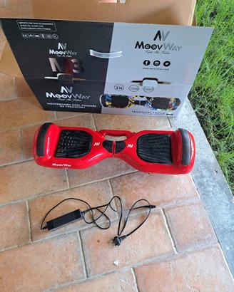 Hoverboard MoovWay M3 Rosso con Scatola Caricatore
