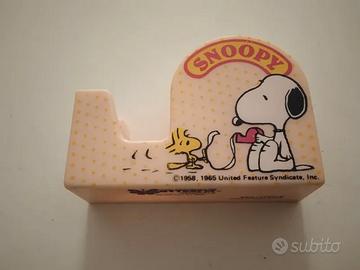 Snoopy Tape dispenser rosa anni 80 raro vintage