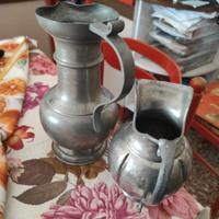 2 caraffe il peltro usate vintage 