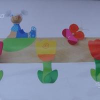 Attaccapanni nuovo legno Trudi Sevi DAISY FLOWER