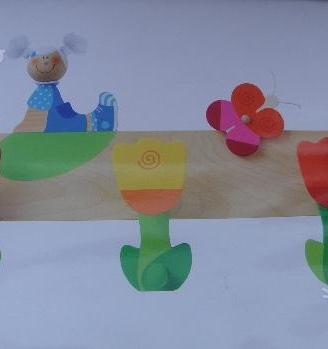Attaccapanni nuovo legno Trudi Sevi DAISY FLOWER