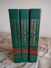 Raccolta di 3 volumi anni '70 vintage sulla 2GM