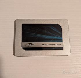 SSD Crucial MX500 500GB Sata 3 2.5 pollici