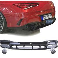 DIFFUSORE MERCEDES CLA C118 19- AMG NERO LUCIDO + 