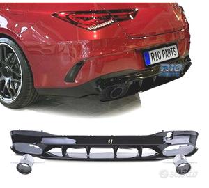 DIFFUSORE MERCEDES CLA C118 19- AMG NERO LUCIDO + 