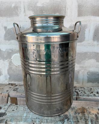 Bidone fusto acciaio inox 50 LT