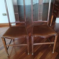 2 sedie inglesi 800 in mogano