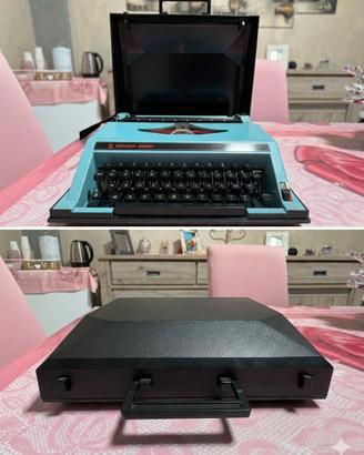 Macchina da Scrivere Vintage Rover 2000 – Blu Turc