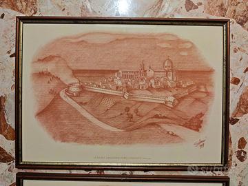 Lotto 4 stampe d'arte "Loreto" - Artista Solari