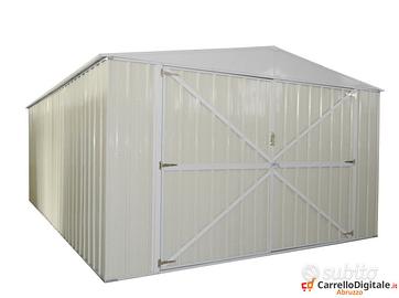 Box auto in Acciaio lamiera 360x514 cm avorio