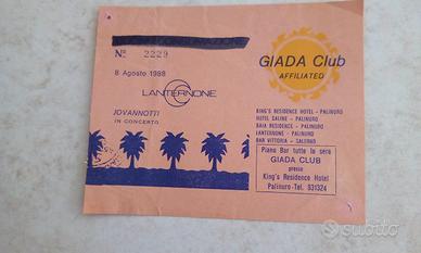 Ticket concerto Jovanotti 1988