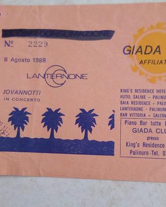 Ticket concerto Jovanotti 1988