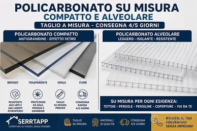 Policarbonato su Misura Taglio Personalizzato