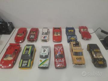 lotto 12 modelli burago 1/24 1/25 da restauro o ri