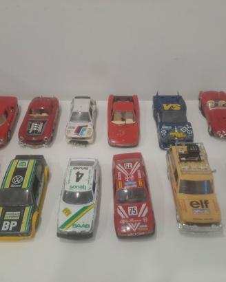 lotto 12 modelli burago 1/24 1/25 da restauro o ri