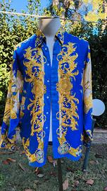 Gianni Versace Camicia uomo 100% Seta Vintage L 1