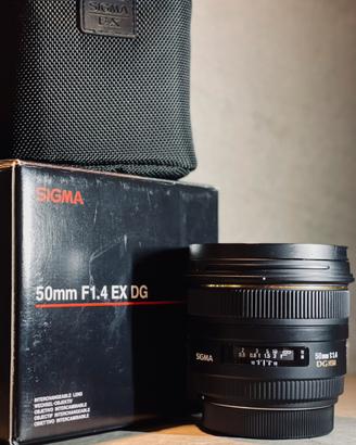 Sigma 50 1.4 ex dg attacco canon EF