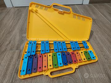 Xilofono Metallofono con custodia 