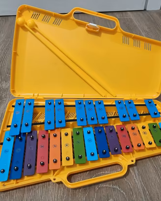 Xilofono Metallofono con custodia 