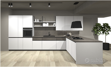 CUCINA COMPONIBILE ANGOLARE430 X245 con elettrodom