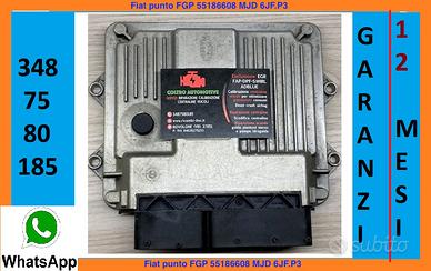 Centralina Fiat punto FGP 55186608 MJD 6JF.P3