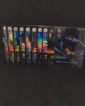 Lotto Carte Riftbound Rare/Epiche/ON (Descrizione)