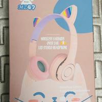 Cuffia Bluetooth 5.0 forma gatto