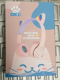 Cuffia Bluetooth 5.0 forma gatto