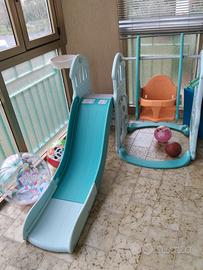 Scivolo 3 in 1 per Bambini con Altalena
