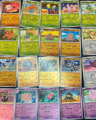 Pokémon 151 Lotto 28 Carte Reverse Holo ITA – Eeve