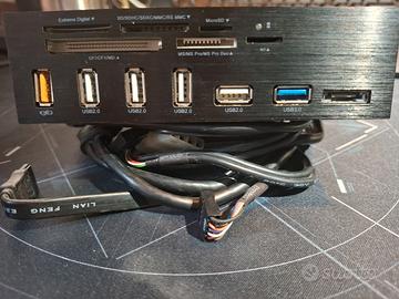 Porte USB e lettore multischeda ICY BOX IB-867-B