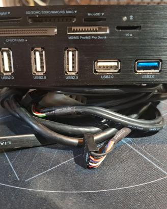 Porte USB e lettore multischeda ICY BOX IB-867-B