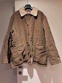 Giaccone verde militare a costine