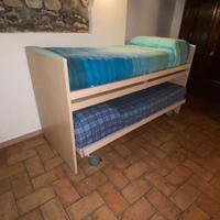 Letto a castello estraibile