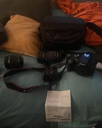 Kit Completo Canon EOS 2000D + 3 Obiettivi
