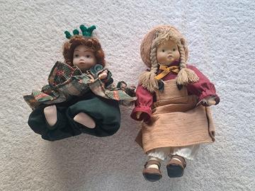 2 Bambole Porcellana - Vintage
