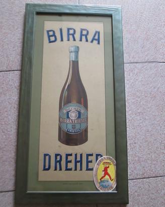 BIRRA DREHER PEBBLICITA' CARTONATA ANNI 20-30