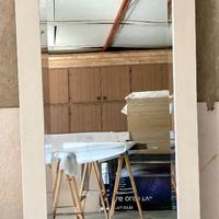 Specchiera vintage con cornice in abete massiccio