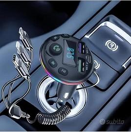TRASMETTITORE FM BLUETOOTH PER AUTO 3 IN 1 MP3 USB